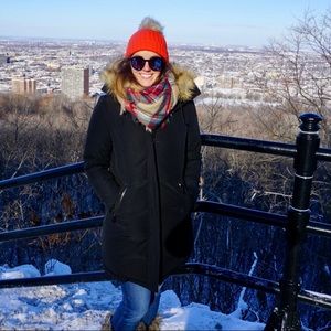 BLACK Vince Camuto Down Filled Parka (see photos)